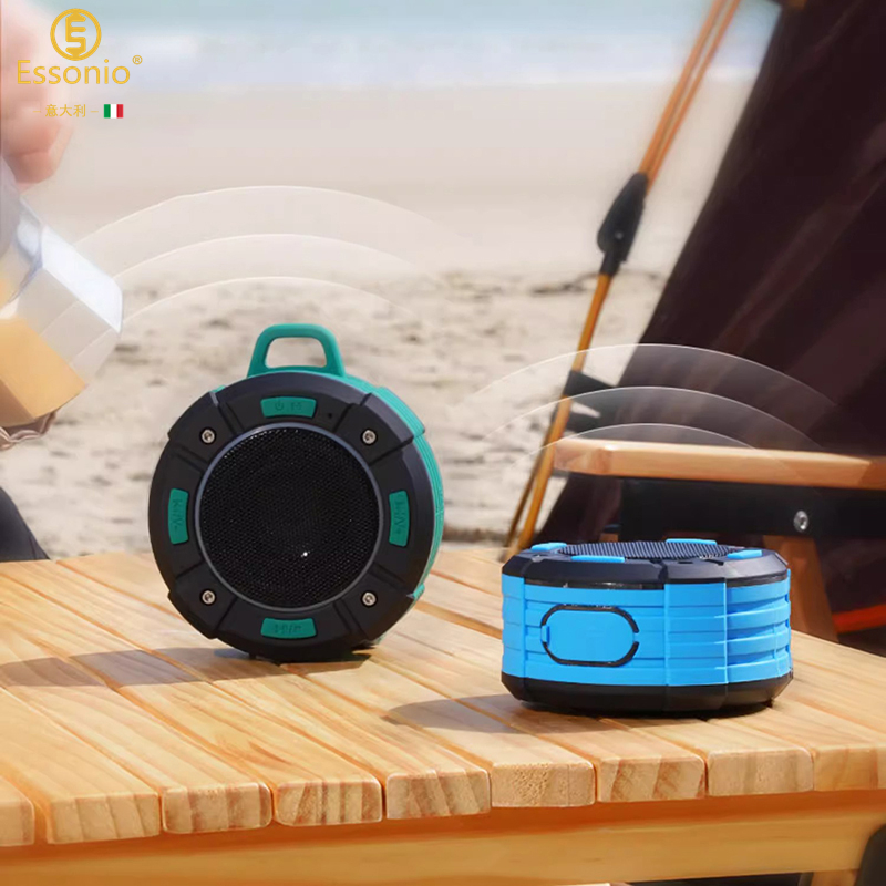 ESSONIO防水无线蓝牙音响便携式插卡超重低音炮迷你小型音箱户外